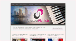 Desktop Screenshot of amateurpianists.org