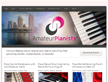 Tablet Screenshot of amateurpianists.org